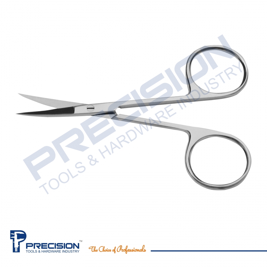 Carbon Steel iris Scissors curved